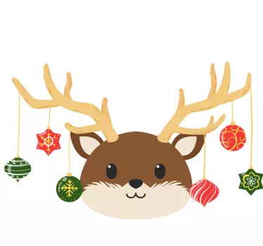 Oh deer christmas tee shirts - TenStickers