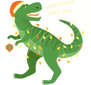 Baby t-shirt festive dino joy - TenStickers