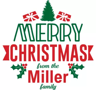 merry xmas and a happy new year christmas tee shirts - TenStickers