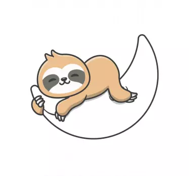 Kids t-shirt sloth life motto - TenStickers
