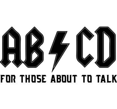 ABCD for those to talk Kids shirt - TenStickers