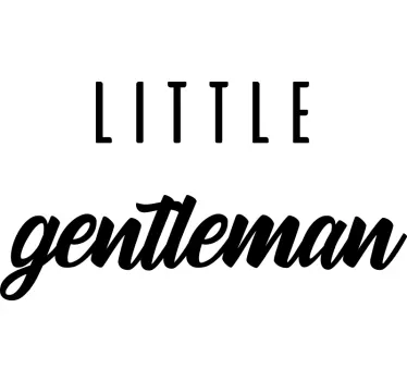 Baby t-shirt little gentleman set - TenStickers