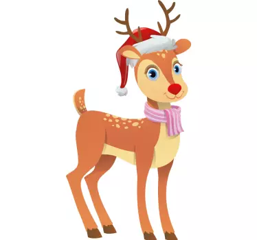 Two Christmas cartoon deer christmas tee shirts - TenStickers
