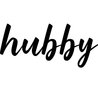 Hubby/Wifey matching shirts for couples - TenStickers
