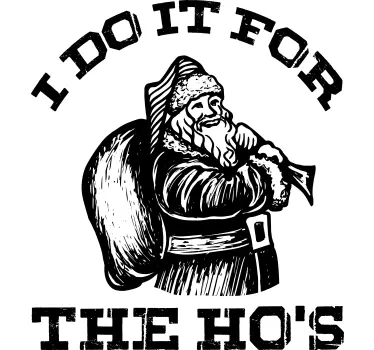 Humorous Santa Christmas t-shirt - TenStickers