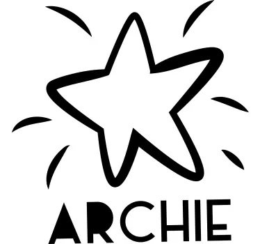 Kids t-shirt star emblazoned archie - TenStickers