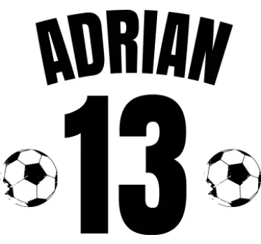 Football personalised Kids shirt - TenStickers