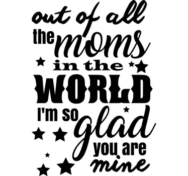 Gold coloured for  Mothers day t-shirt - TenStickers
