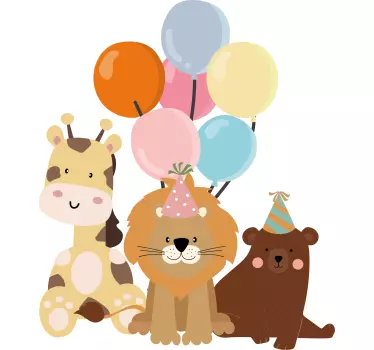 Kids t-shirt funny animal birthday party - TenStickers
