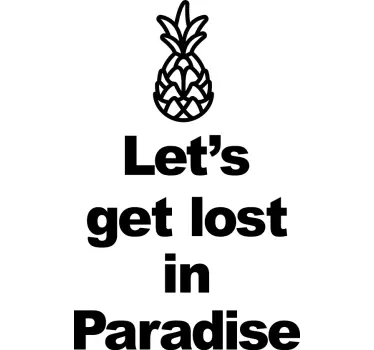 Pineapple paradise t-shirt - TenStickers