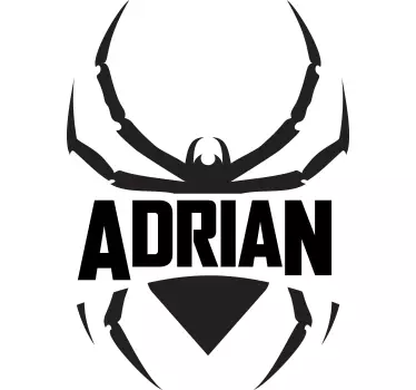 Kids t-shirt spider-themed name tee - TenStickers
