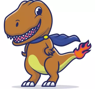 Kids t-shirt with cool dino character design - TenStickers