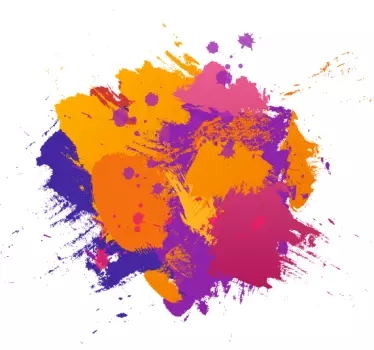 Vibrant color splash kids t-shirt - TenStickers