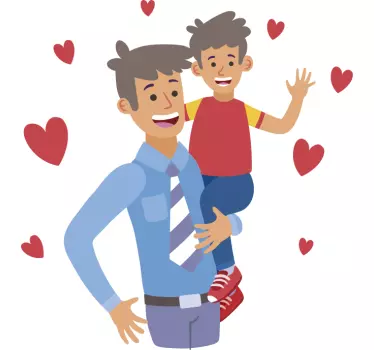 Sun and dad bond Father  and son matching shirts - TenStickers
