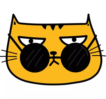 Cool cat sunglasses t-shirt - TenStickers