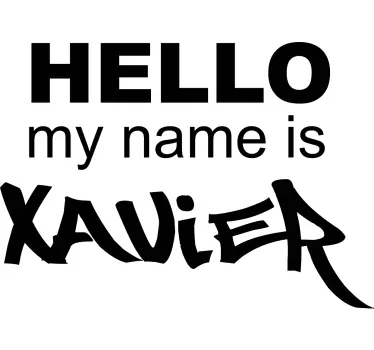 My name is card graffiti shirt - TenStickers