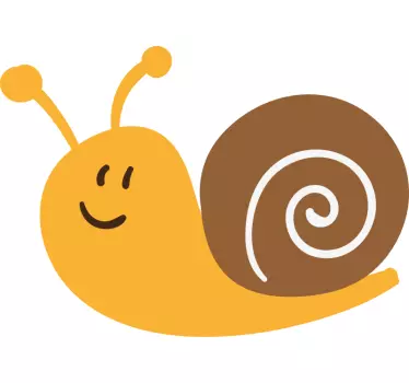 Baby t-shirt cute smiling snail design - TenStickers