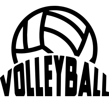 Volleyball doodle t-shirt - TenStickers