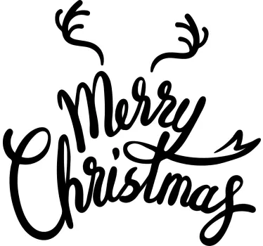 Christmas t-shirt merry christmas wishes - TenStickers