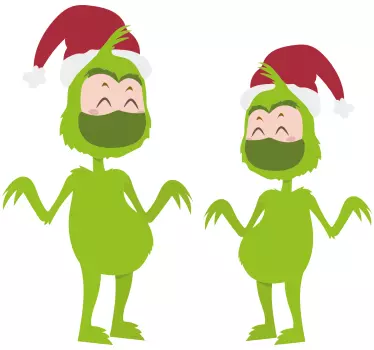 Hoodie with joyful green characters - TenStickers