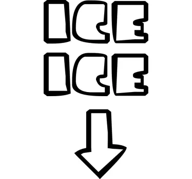 Funny Ice Ice Baby Baby t-shirt - TenStickers