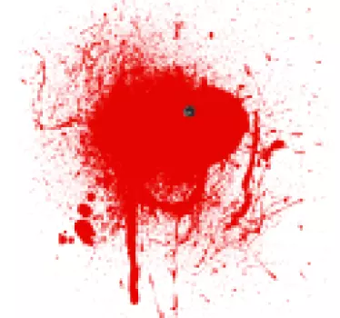 Bold Red Splatter t-shirt - TenStickers