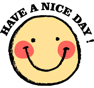 Smiley face message t-shirt - TenStickers