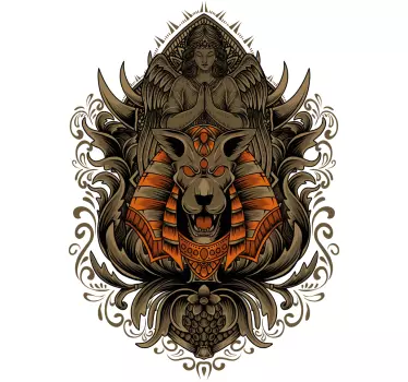 Majestic lion emblem t-shirt - TenStickers