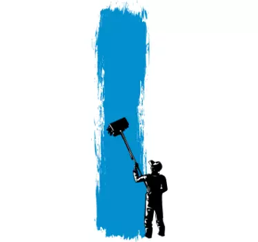 Painter with roller t-shirt - TenStickers