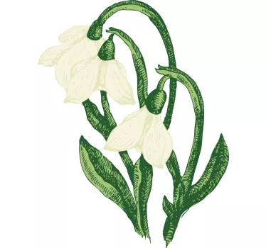 White spring flower t-shirt - TenStickers