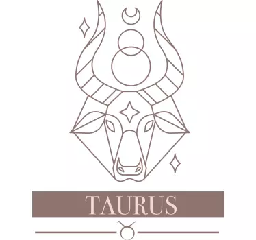 T-shirt minimal taurus design - TenStickers