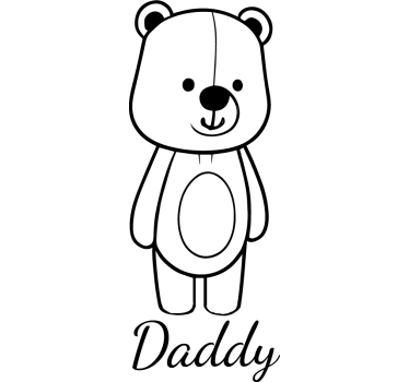 Daddy bear father's day matching shirts - TenStickers