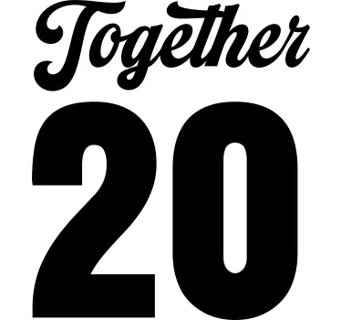 Together since matching couple t shirts - TenStickers