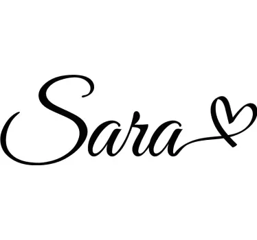Calligraphic Lovely name and Heart T-shirt - TenStickers