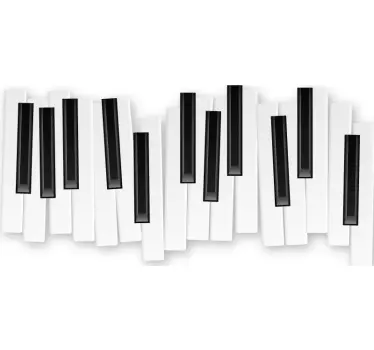 Piano keyboard custom t-shirt - TenStickers