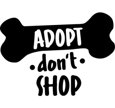 Adopt don’t shop custom t-shirt - TenStickers