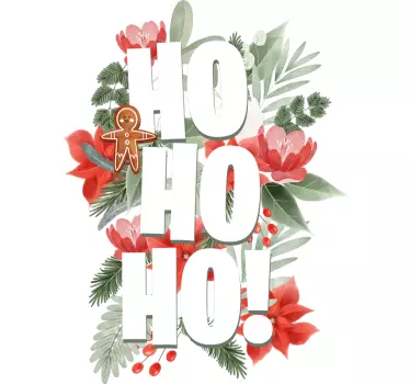 "ho ho ho" Christmas hoodie - TenStickers