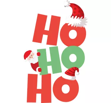 Santa Claus "Ho Ho Ho" Christmas hoodie - TenStickers