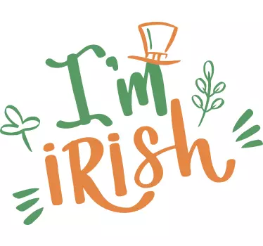 I Am Irish T-Shirt - TenStickers
