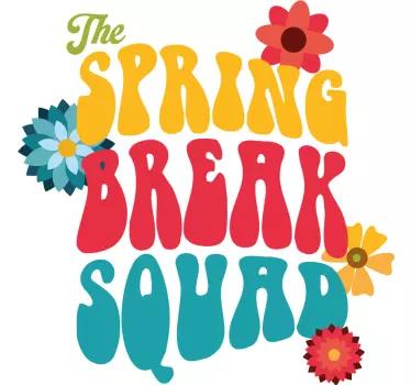 Spring break squad Couple t shirt - TenStickers