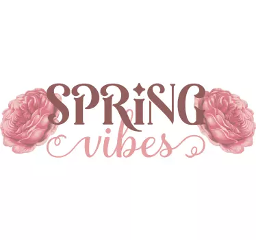 spring vibes custom t-shirt - TenStickers