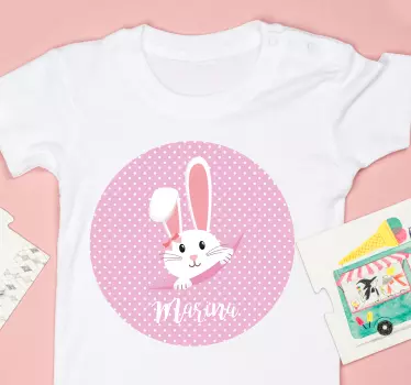 Baby t-shirt cute bunny graphic print - TenStickers