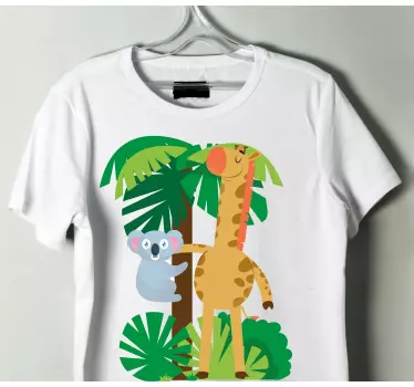 Baby t-shirt cute jungle friends - TenStickers