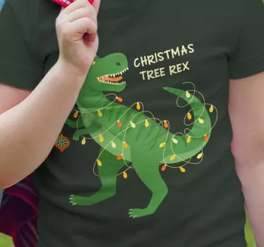 Baby t-shirt festive dino joy - TenStickers