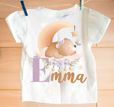 Baby t-shirt sleeping bear on the moon - TenStickers