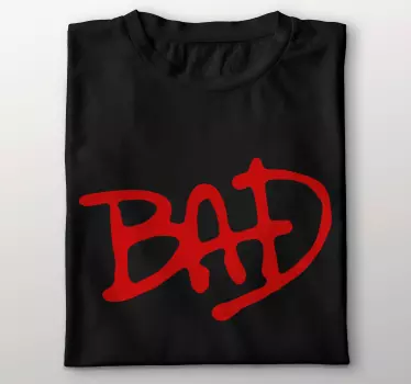 Bold red graphic design t-shirt - TenStickers