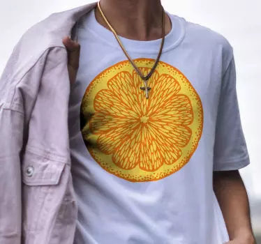 Bright yellow citrus t-shirt - TenStickers