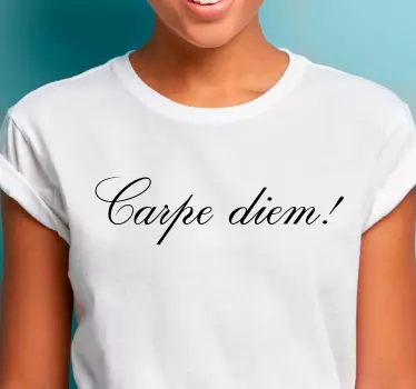 Carpe diem motivational t-shirt - TenStickers