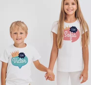 Children's Bubbles shirt with name - TenStickers
