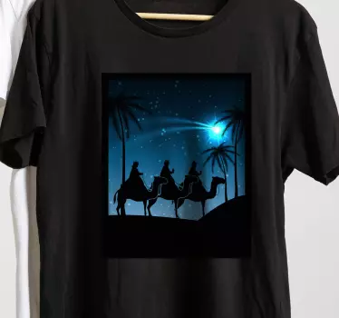 Christmas t-shirt three kings' journey - TenStickers